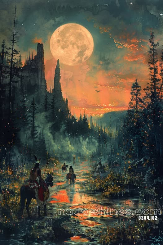 Moonlit Journey Canvas