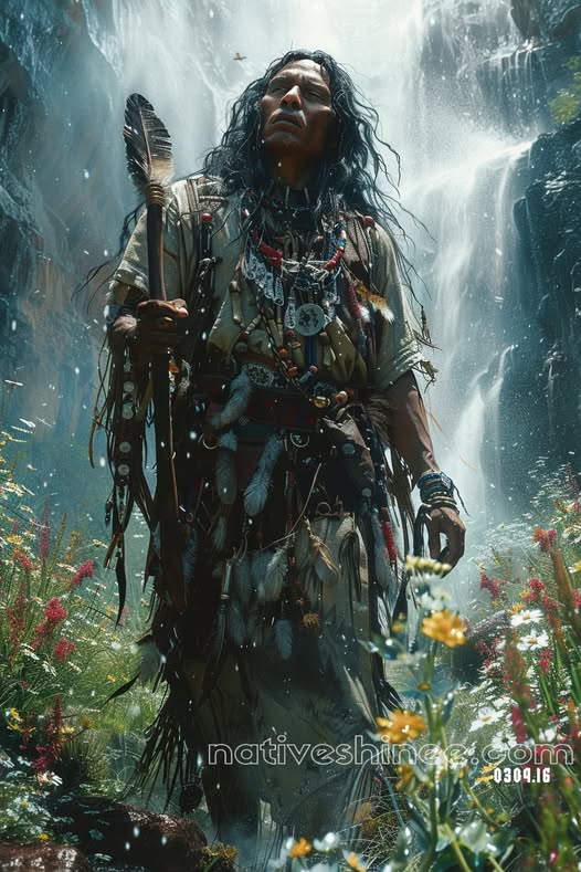 Keeper of the Sacred Falls Canvas