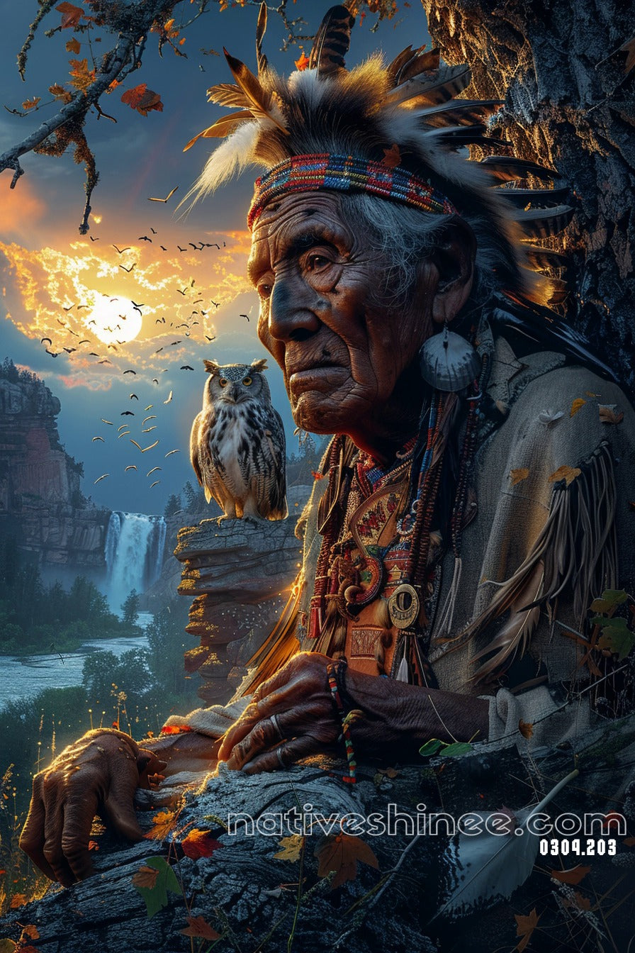 Wisdom Over the Falls Canvas