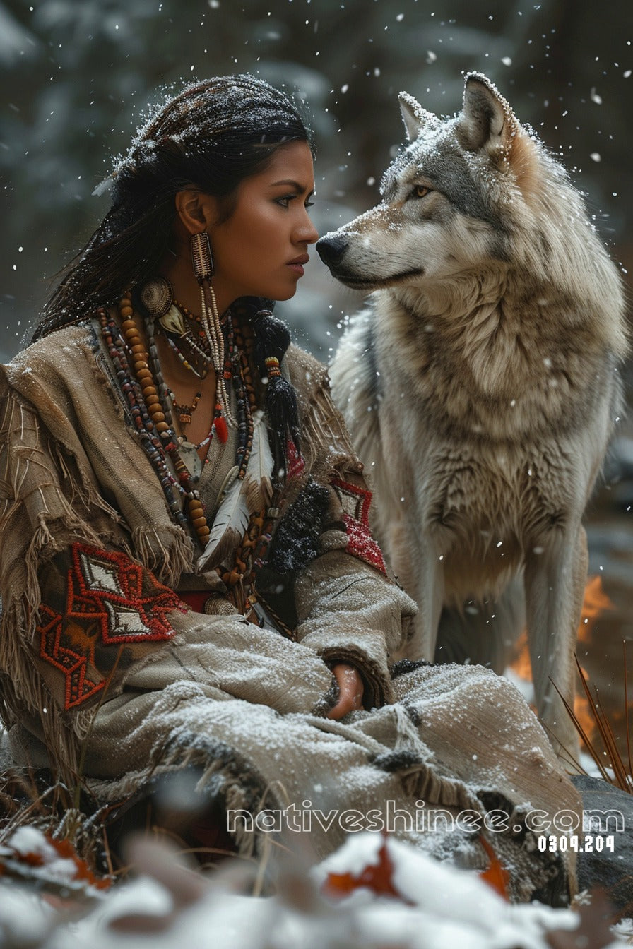 Wolf Spirit Guardian Canvas