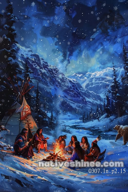 Spirit Fire Beneath the Northern Sky Canvas