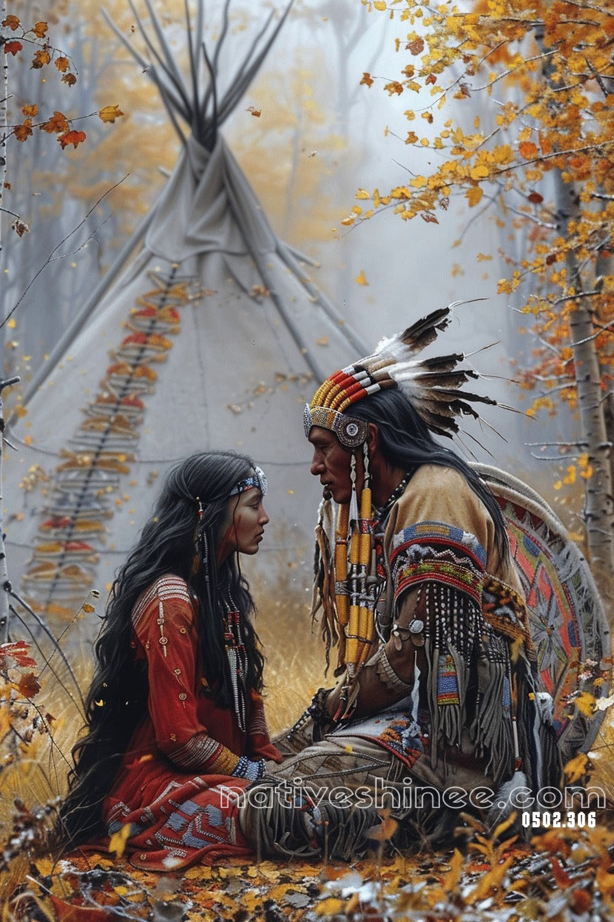 Whispers of the Autumn Camp Canvas