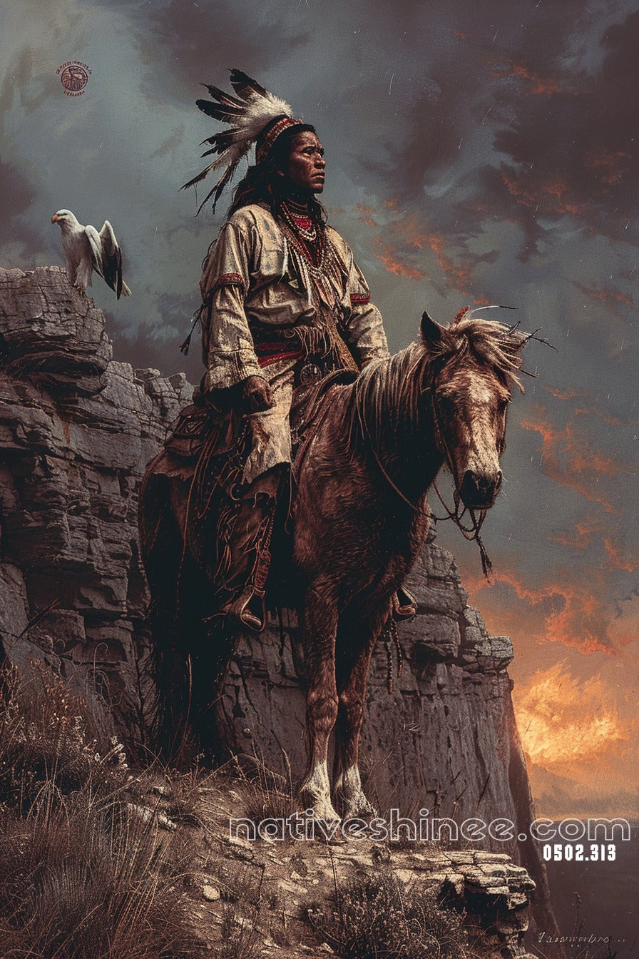 Cliffside Eagle Watch Canvas