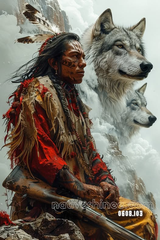 Wolf Spirit Warrior Canvas