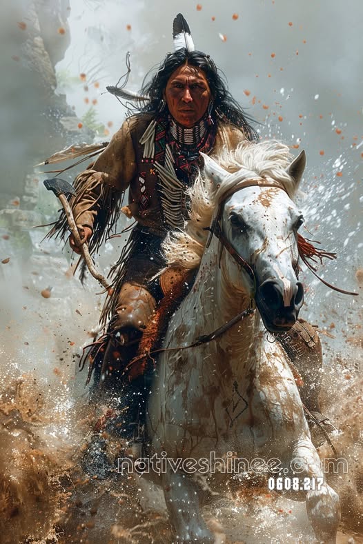 Spirit of the Charging Warrior Canvas