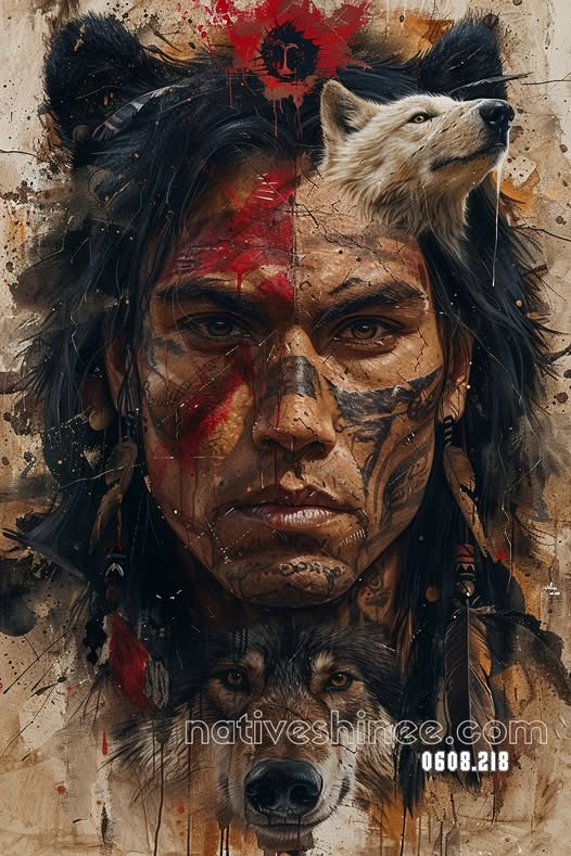 Spirit of the Wolf Guardian Canvas