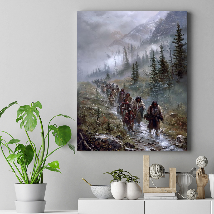 Path of the Ancestors Native American Canvas