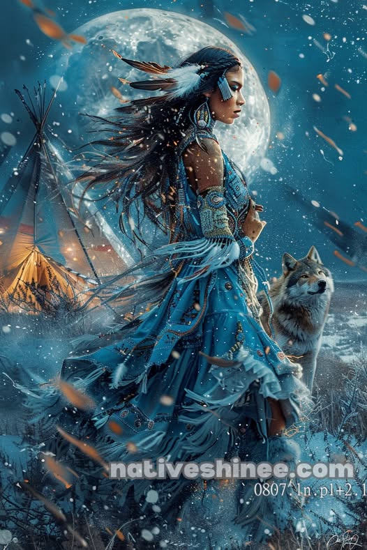 Spirit of the Winter Moon Canvas