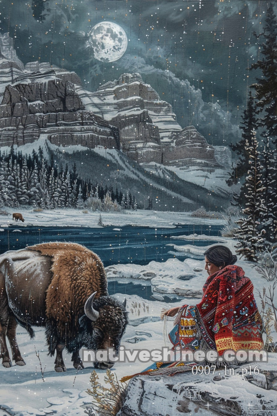 Midnight Plains Ritual Canvas