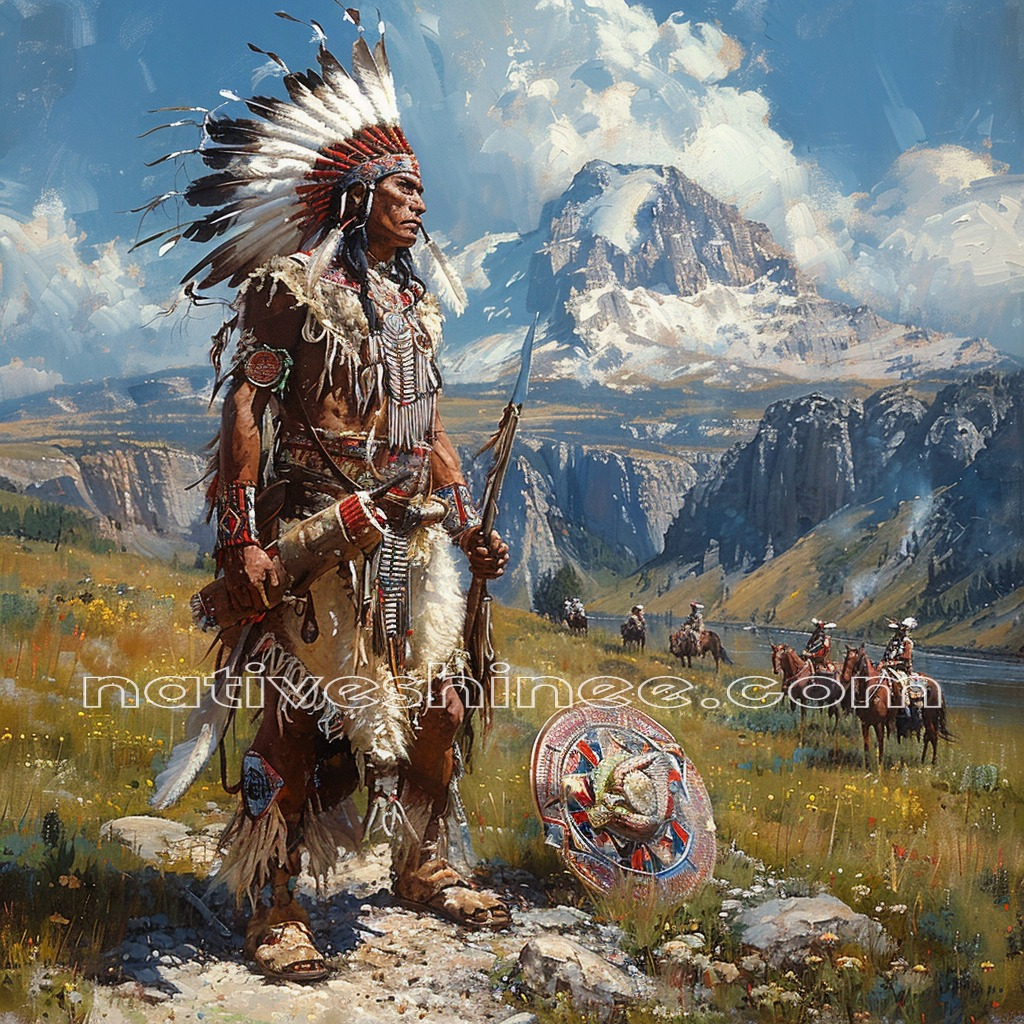Pride of the Tribe: Guardian of the Land Native American Canvas ...