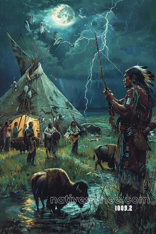 Embrace of the Frosty Elk Canvas