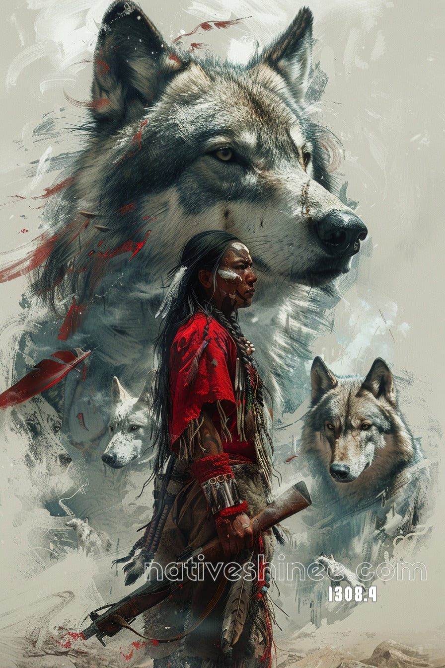 Warrior of the Pack Canvas