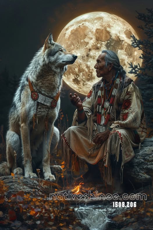 Wisdom Under the Moon Canvas