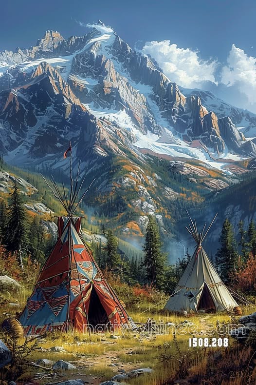 Tents of the Mountain Tribe Canvas