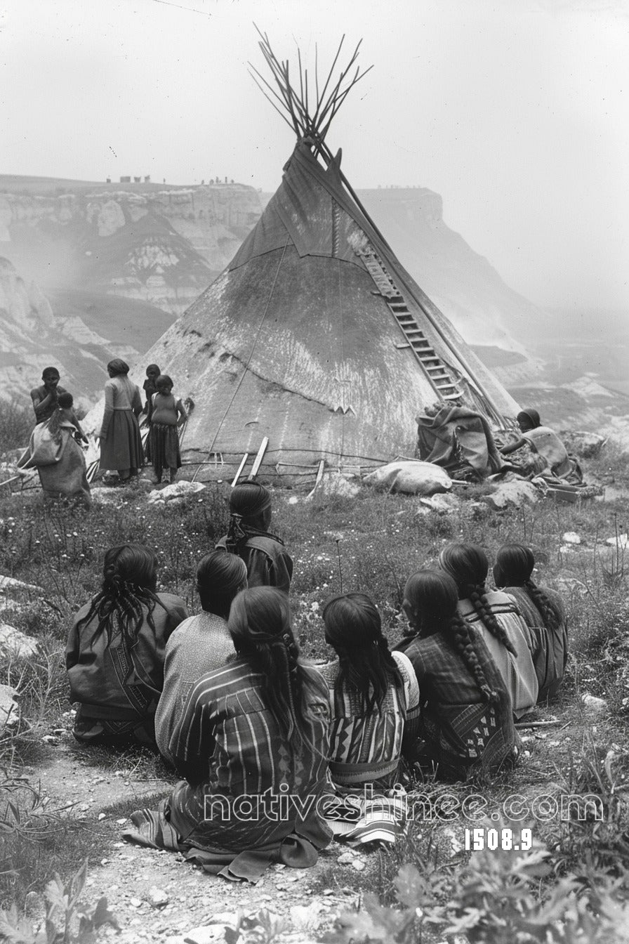 Gathering at the Teepee