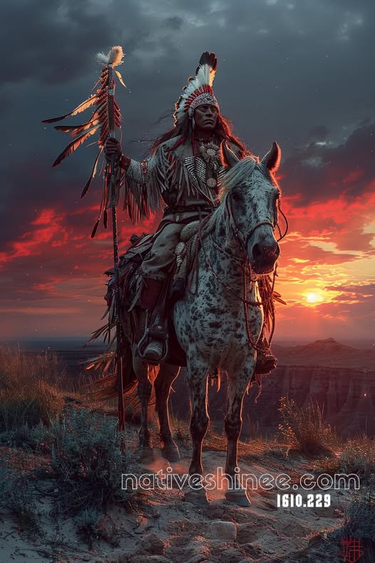 Spirit of the Crimson Horizon Canvas