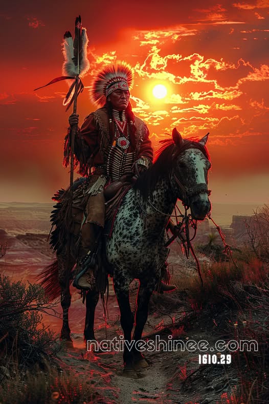 Warrior of the Crimson Dusk Canvas