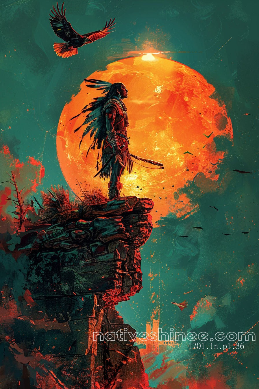 Moonlit Warrior Canvas