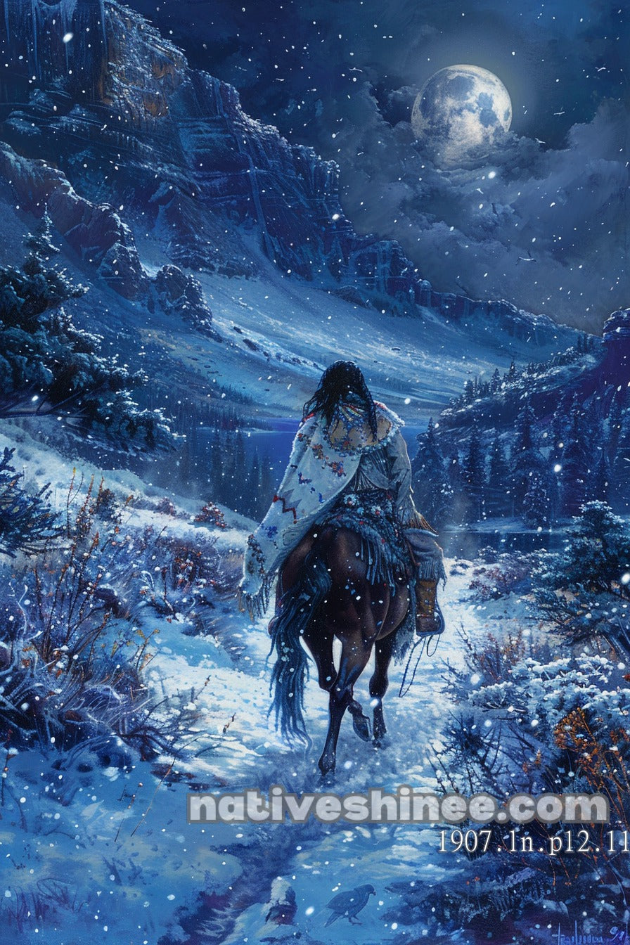 Moonlit Solitude Ride Canvas