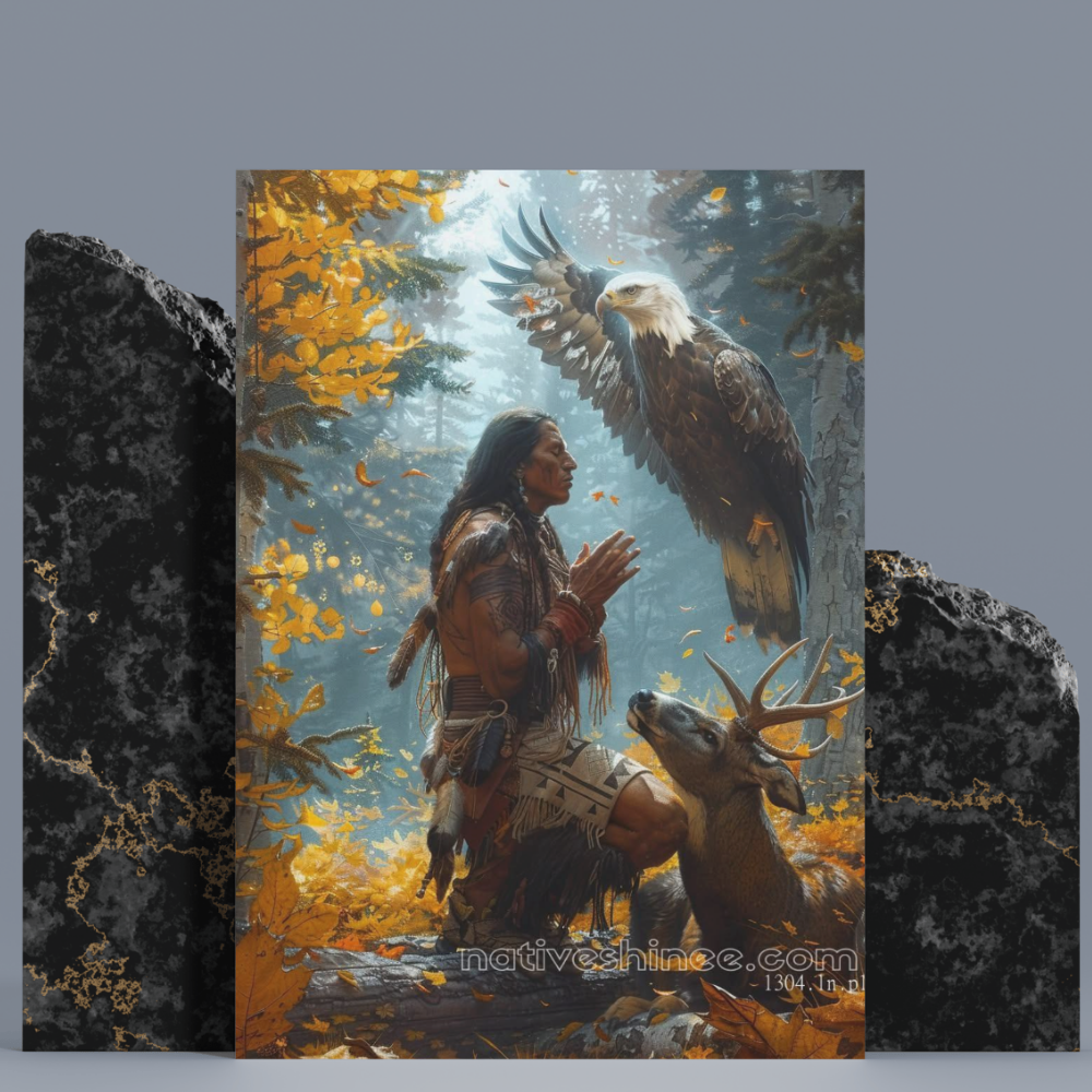 Echoes of the Fallen Native American Canvas