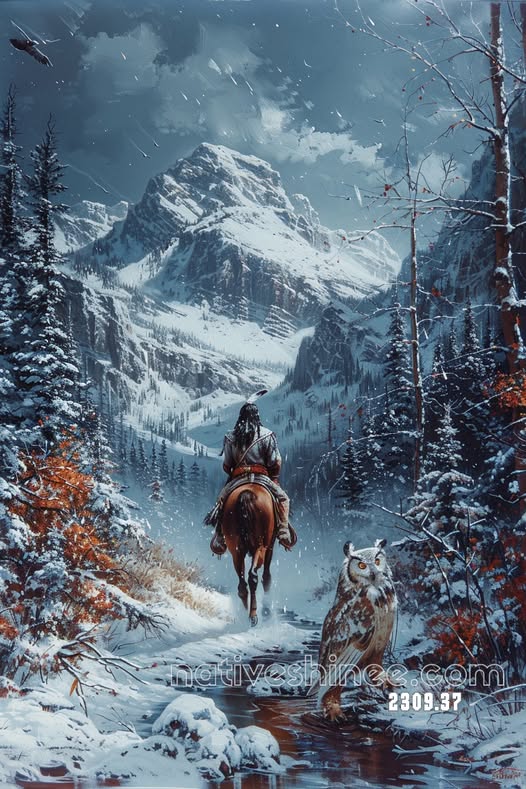 Journey Through the Winter Pass Canvas