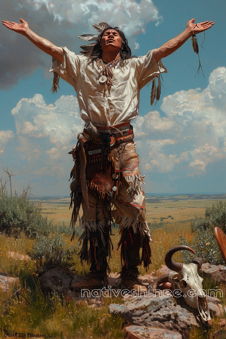 Harmony with the Heavens Native American Canvas – NativeShinee