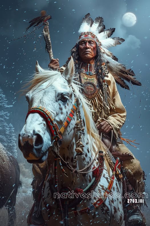 Moonlit Warrior Canvas