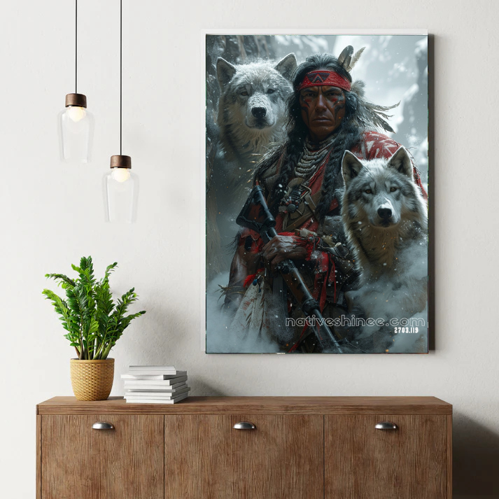 Winter Wolf Guardians Canvas