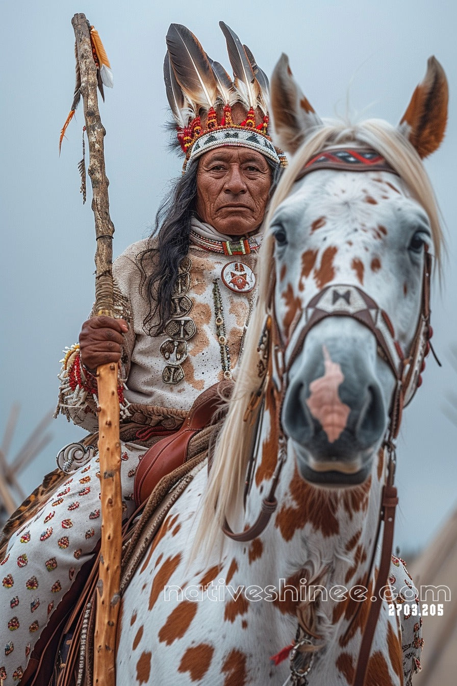 Warrior on Horseback Canvas