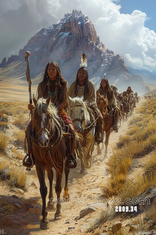 The Journey of the Plains Riders Canvas