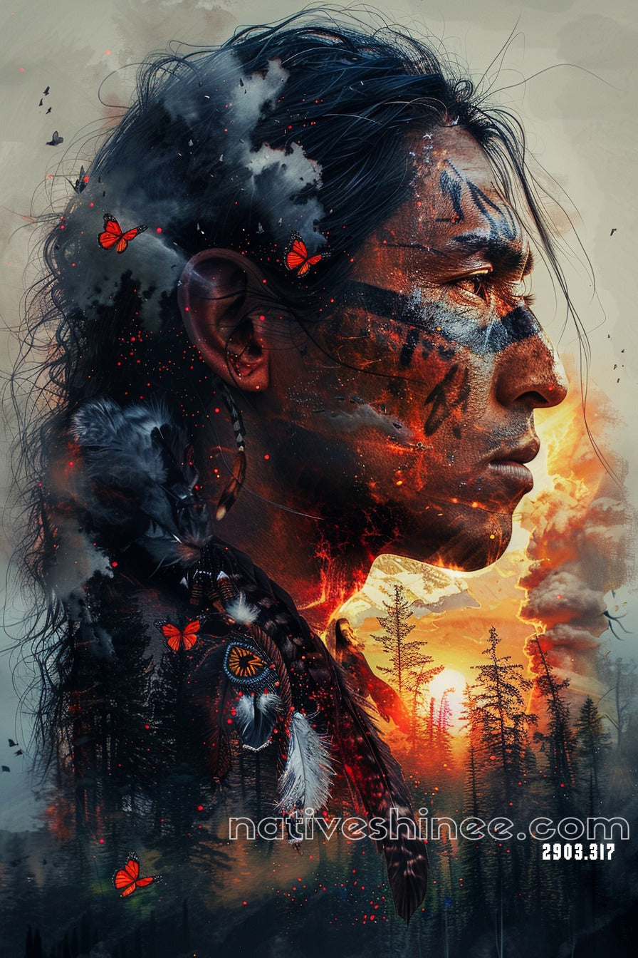 Spirit of the Fiery Dawn Canvas