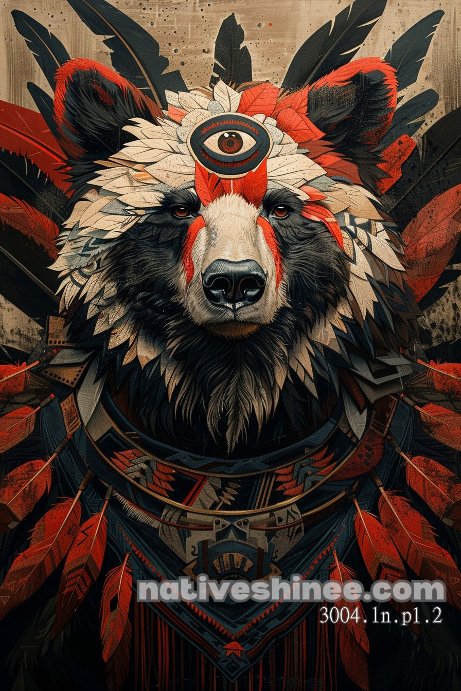 Bear Spirit Vision Canvas