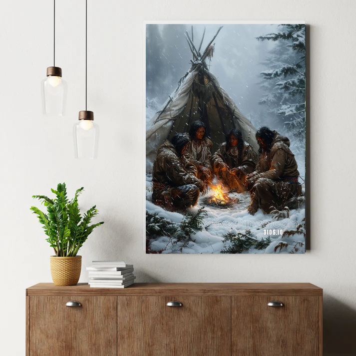Winter Circle Canvas
