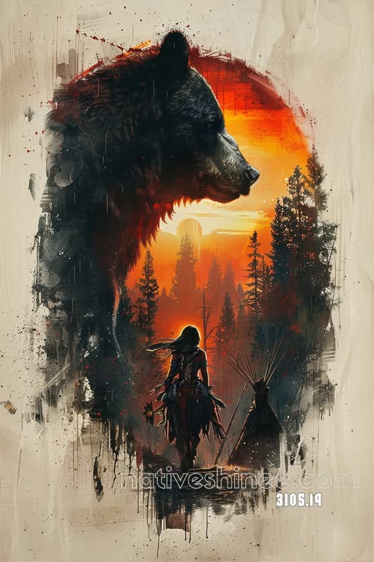 Vision of the Frosty Hawk Canvas