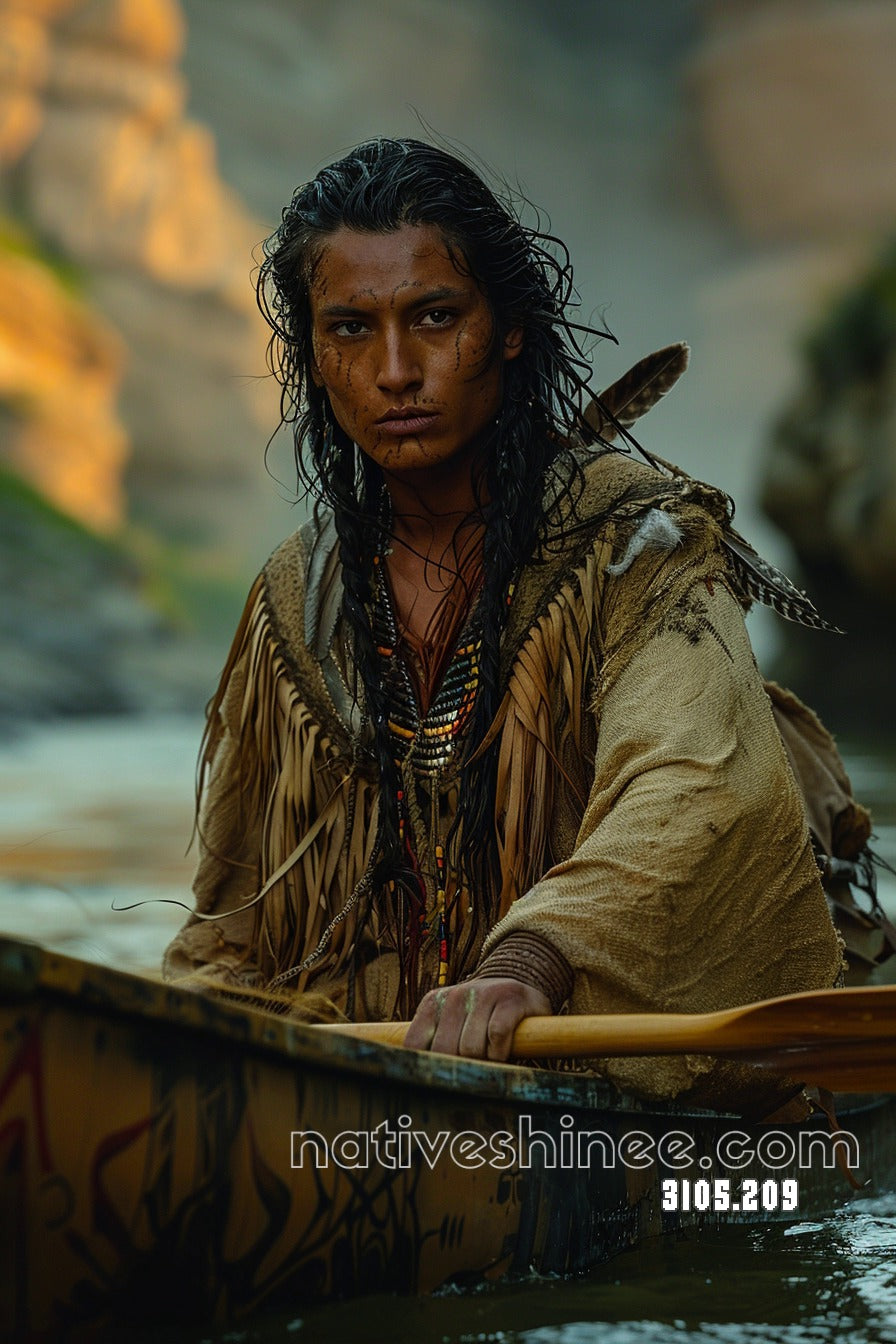 Living Waters Native American Canvas