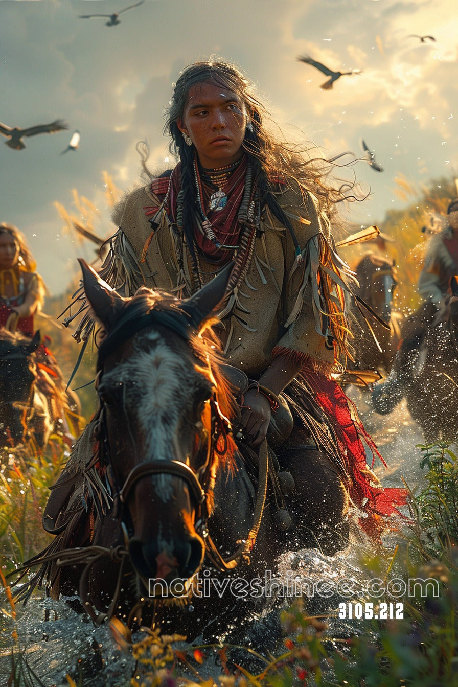 Dawn's Valiant Charge Canvas