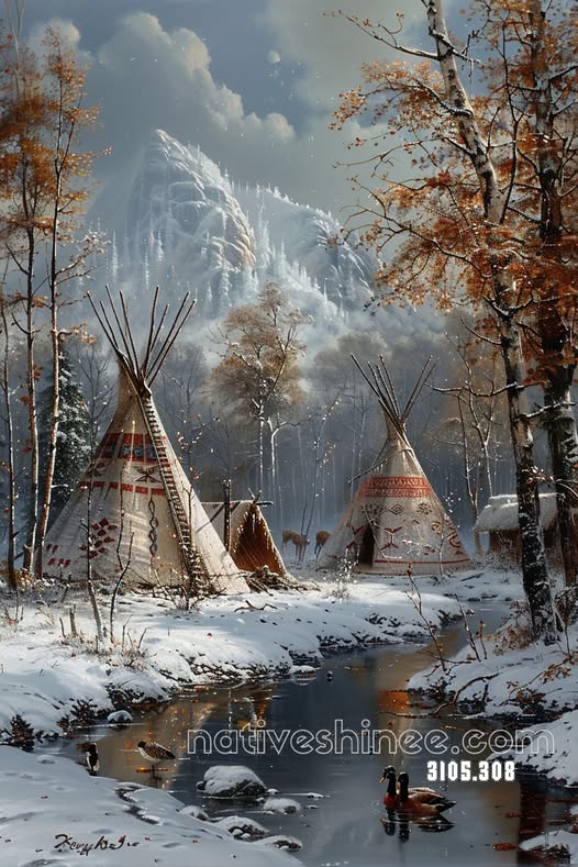 Whispers of the Winter Valley Canvas