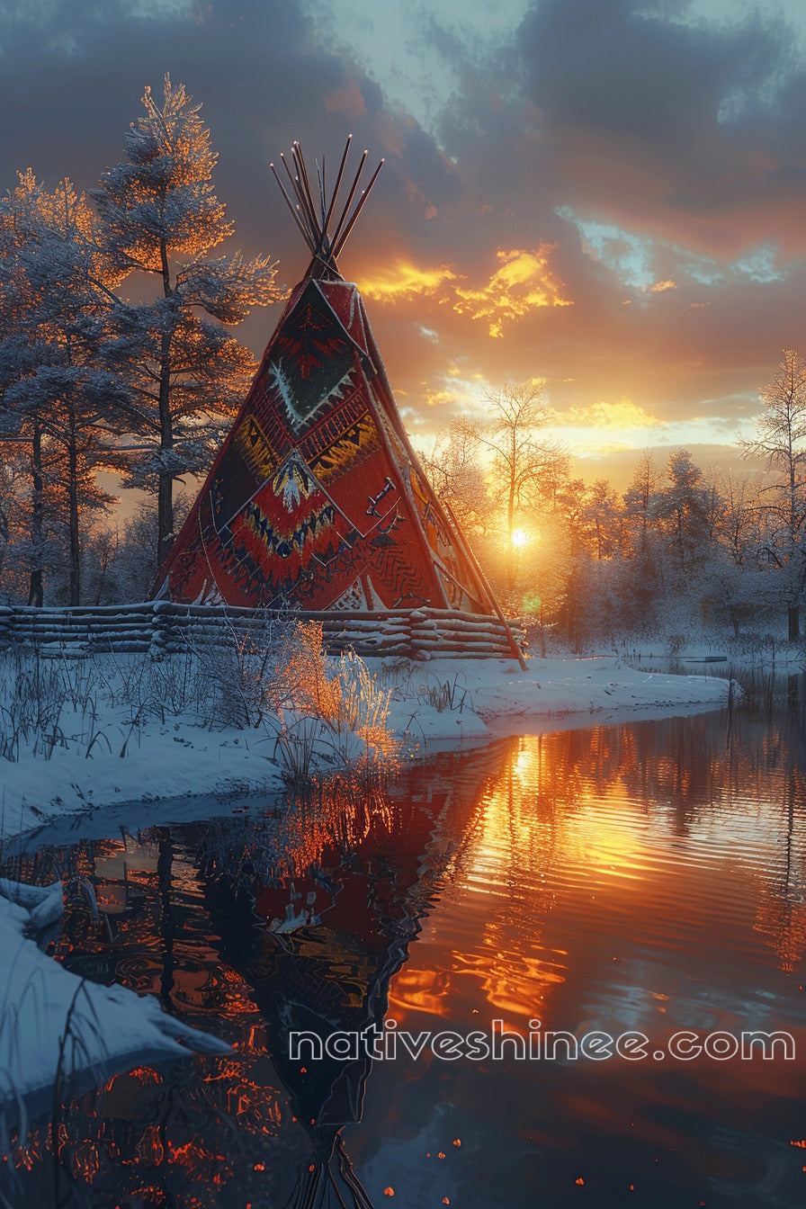 The Track Native American Canvas