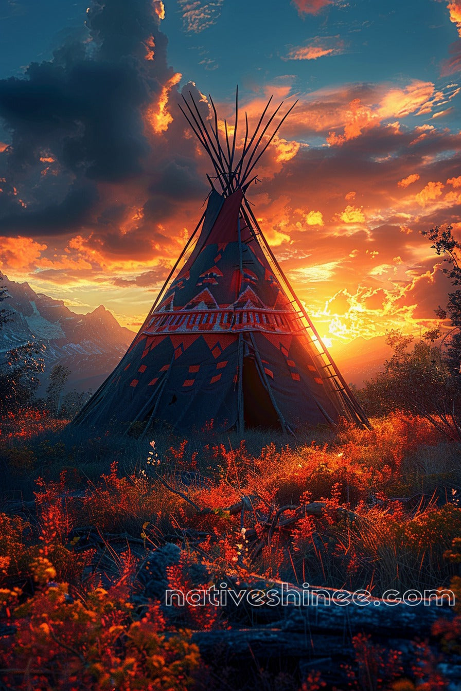 Sunset Promise Native American Canvas