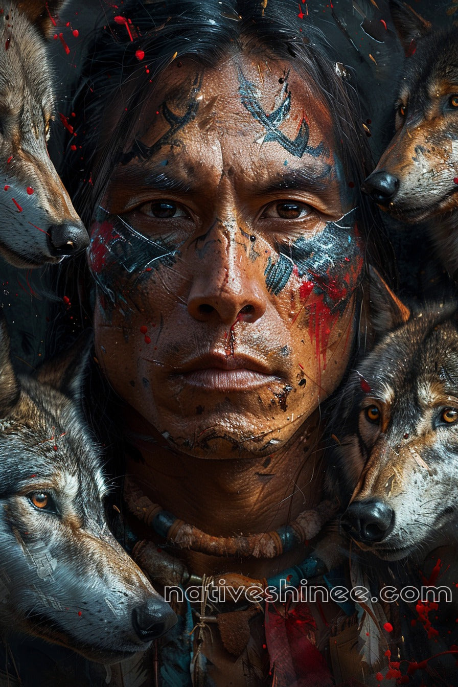 Wolf Spirit: Native American Canvas