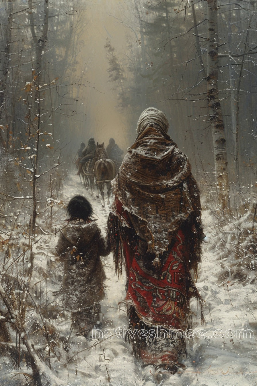The Long Walk: Native American Canvas