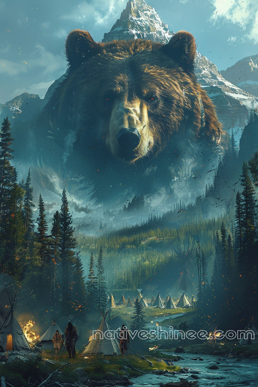 The Spirit of the Bear: Native American Canvas