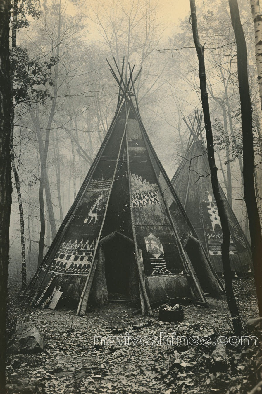 Whispers of the Past: Native American Canvas