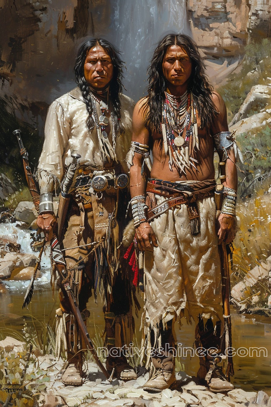 Brothers of the Land: Native American Canvas