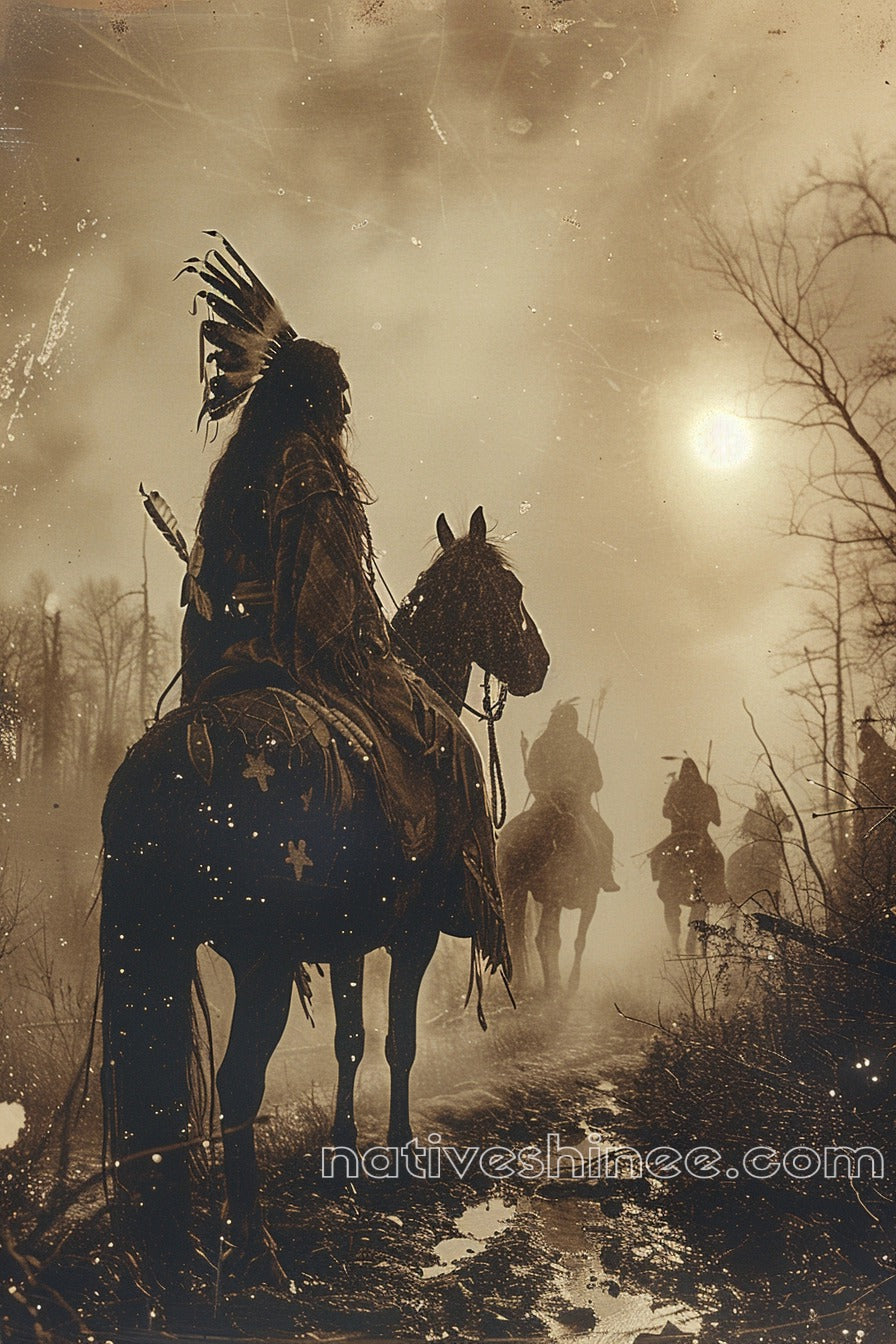 Warriors of the Dawn: Native American Canvas