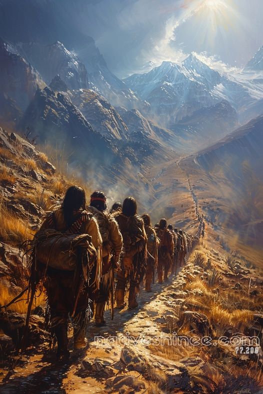The Journey of Resilience Native American Canvas VA – NativeShinee