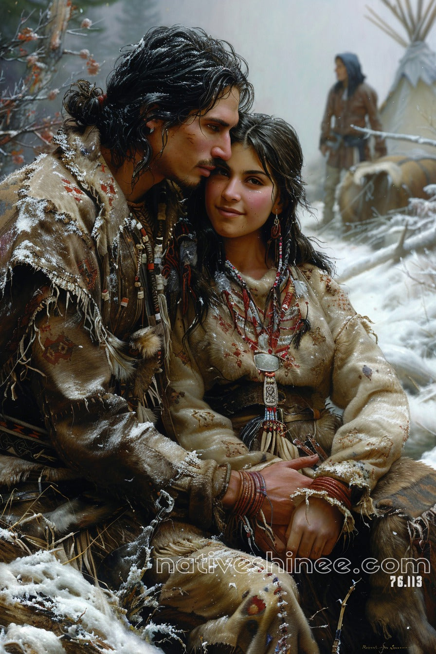 True Love Native American Canvas