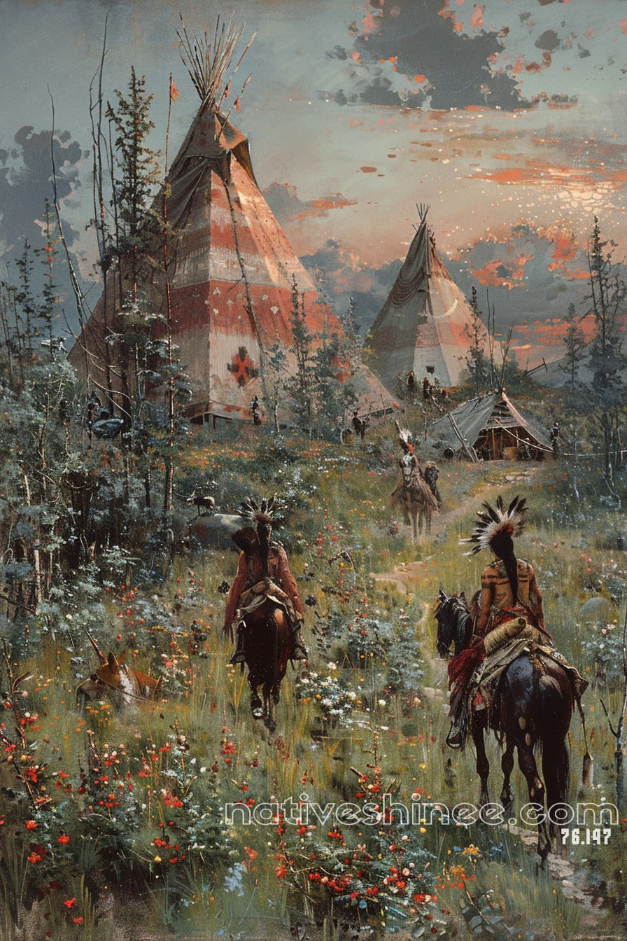 Respect To The Land Native American Canvas