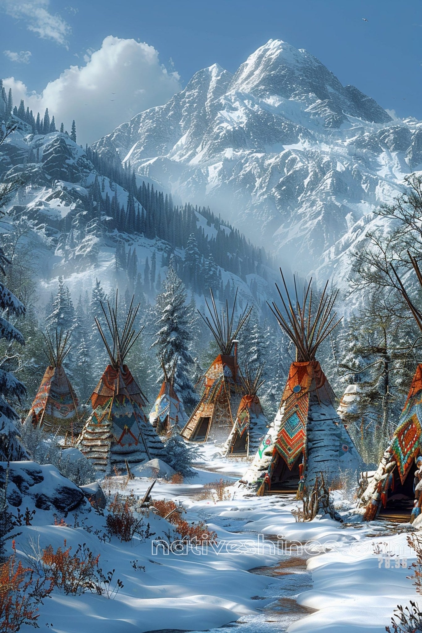 Each Footage Native American Canvas