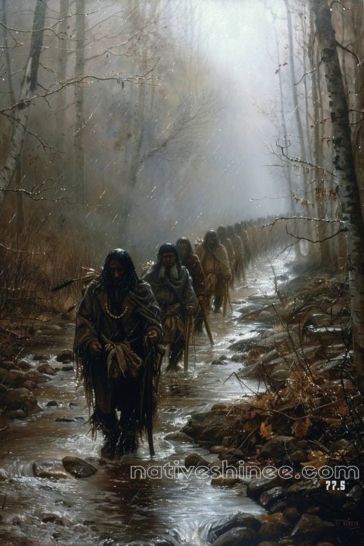 Trail of Resilience Journey Native American Canvas – NativeShinee